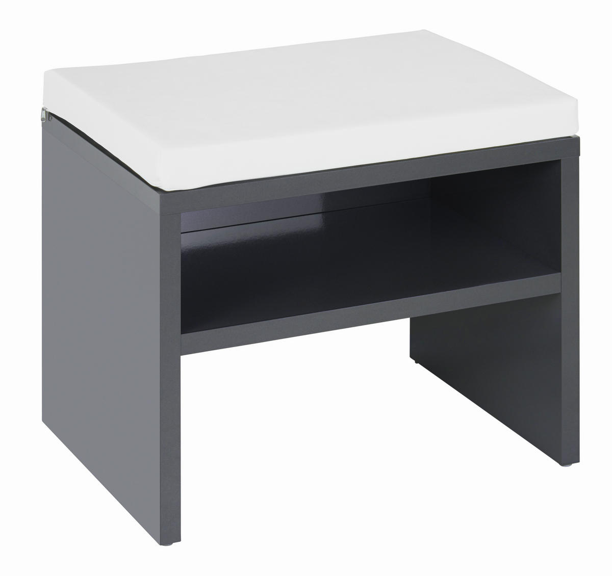 SEDACÍ LAVICE, antracitová - antracitová, Design, kompozitní dřevo/textil (60/46/45cm) - Novel