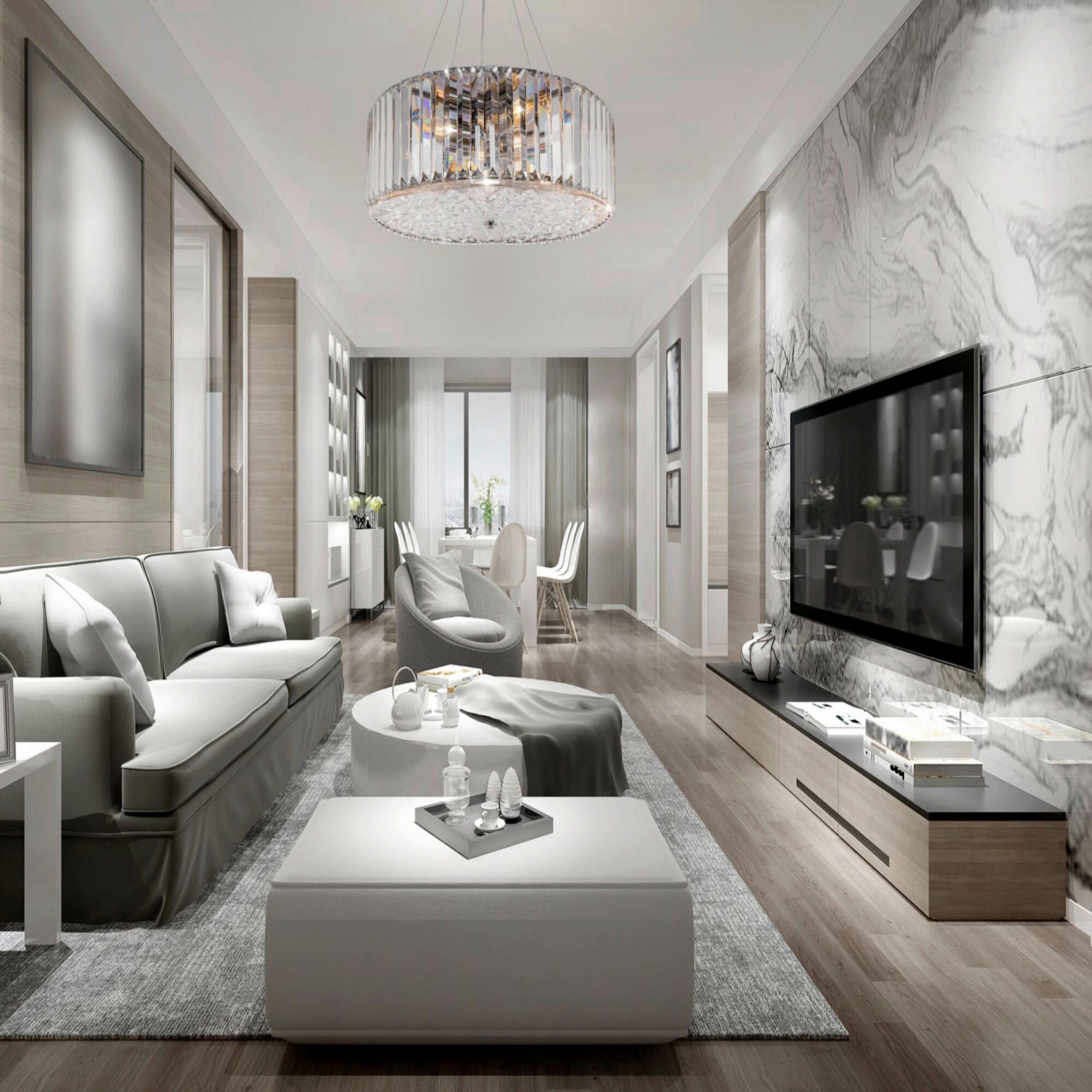 HÄNGELEUCHTE 40/13,5 cm   - Chromfarben, Basics, Glas/Metall (40/13,5cm) - MAYTONI