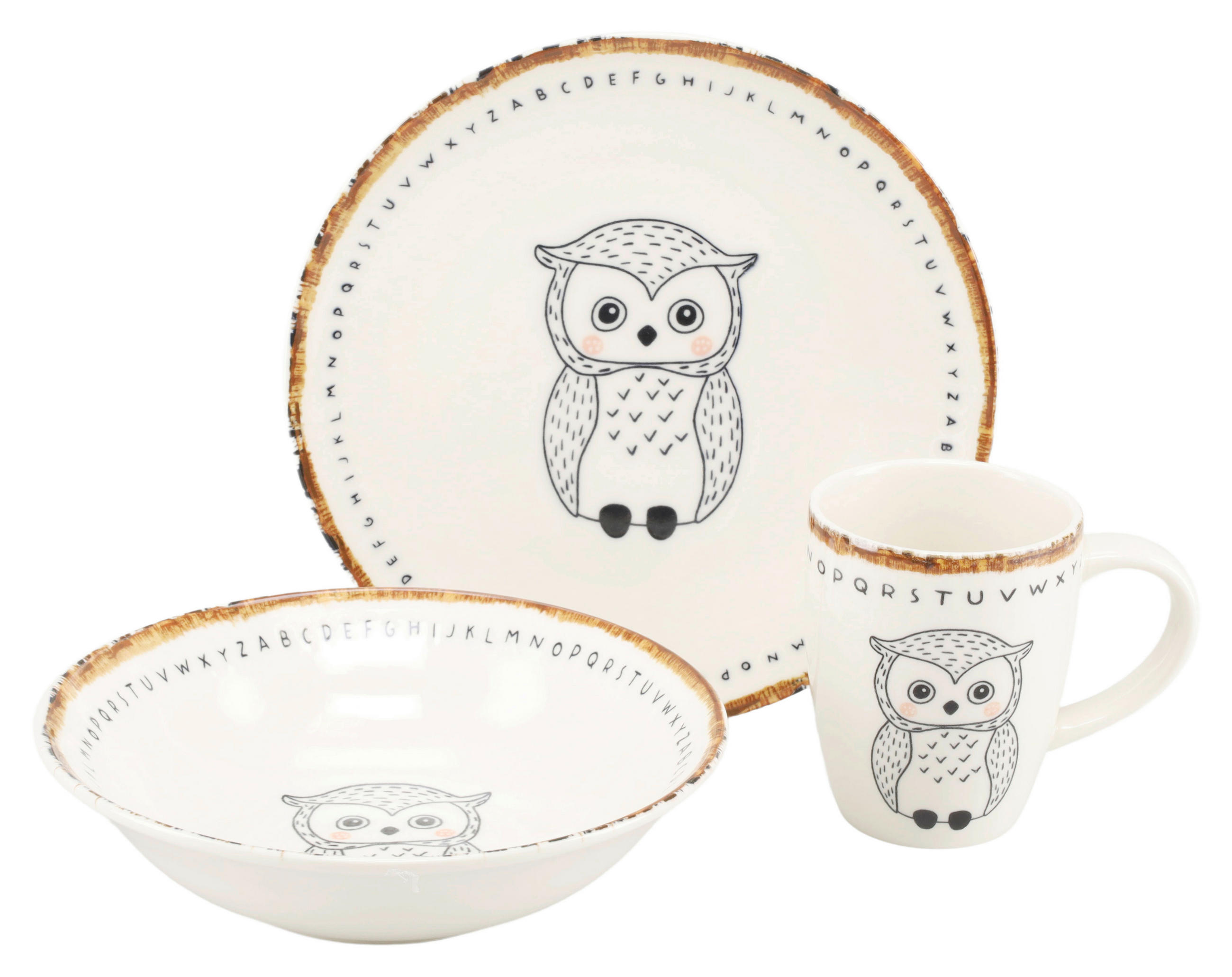 KINDERGESCHIRRSET 3-teilig  - Multicolor, Basics, Keramik - Creatable