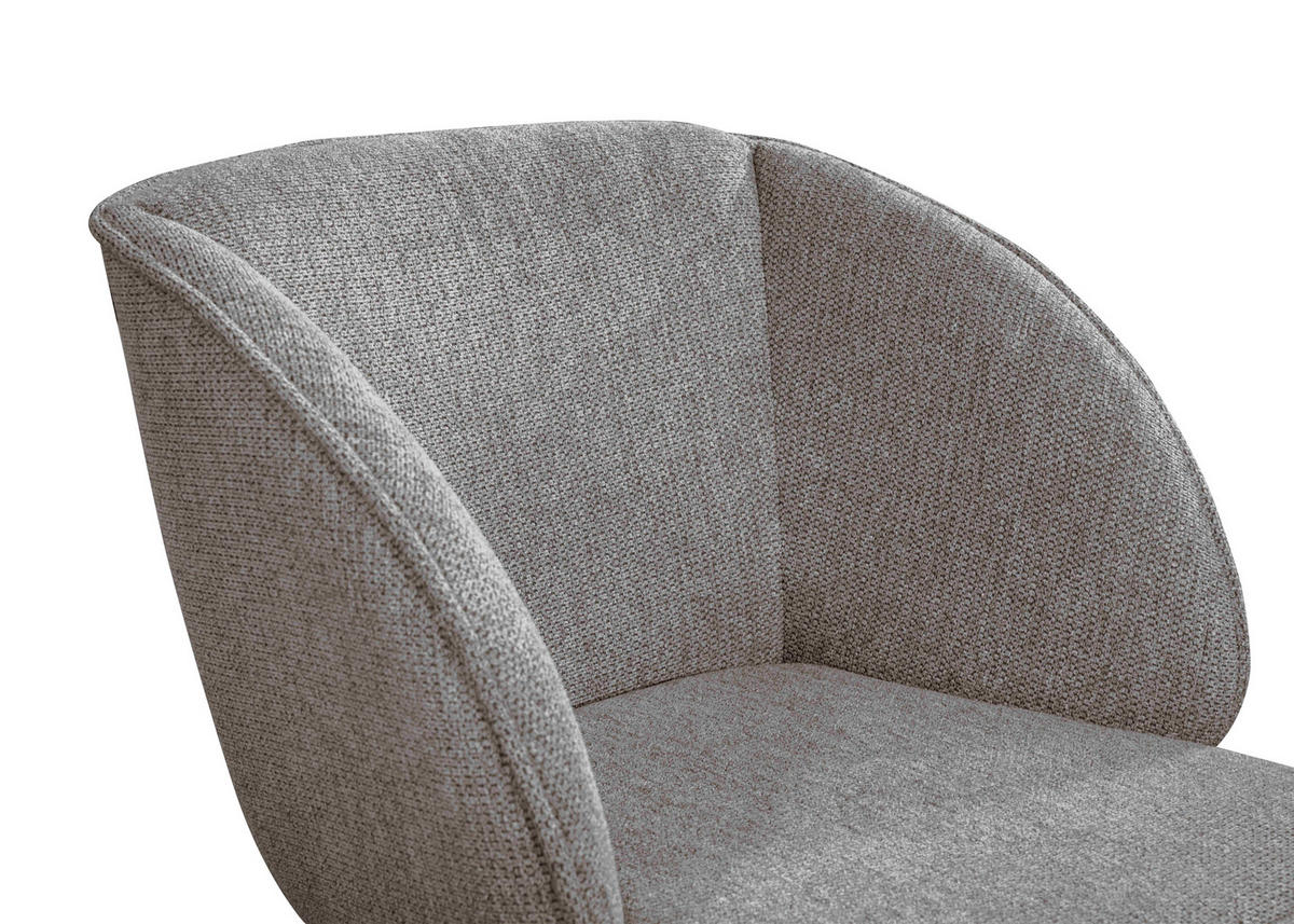 ARMLEHNSTUHL in Textil, Holz Schwarz, Anthrazit  - Anthrazit/Schwarz, Design, Holz/Textil (63/83/62cm) - Novel