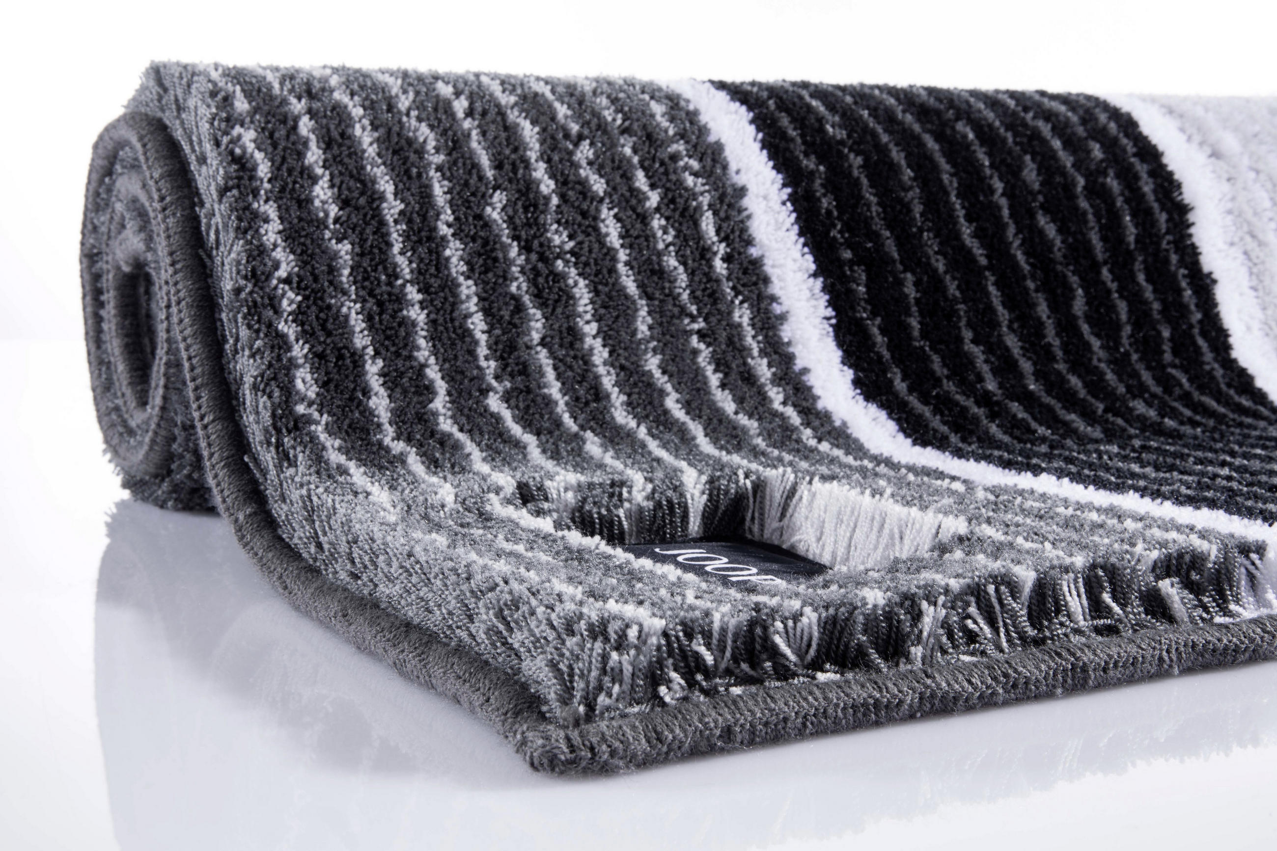 BADTEPPICH Anthrazit 60/90 cm - Anthrazit, Basics, Textil (60/90cm) - Joop!
