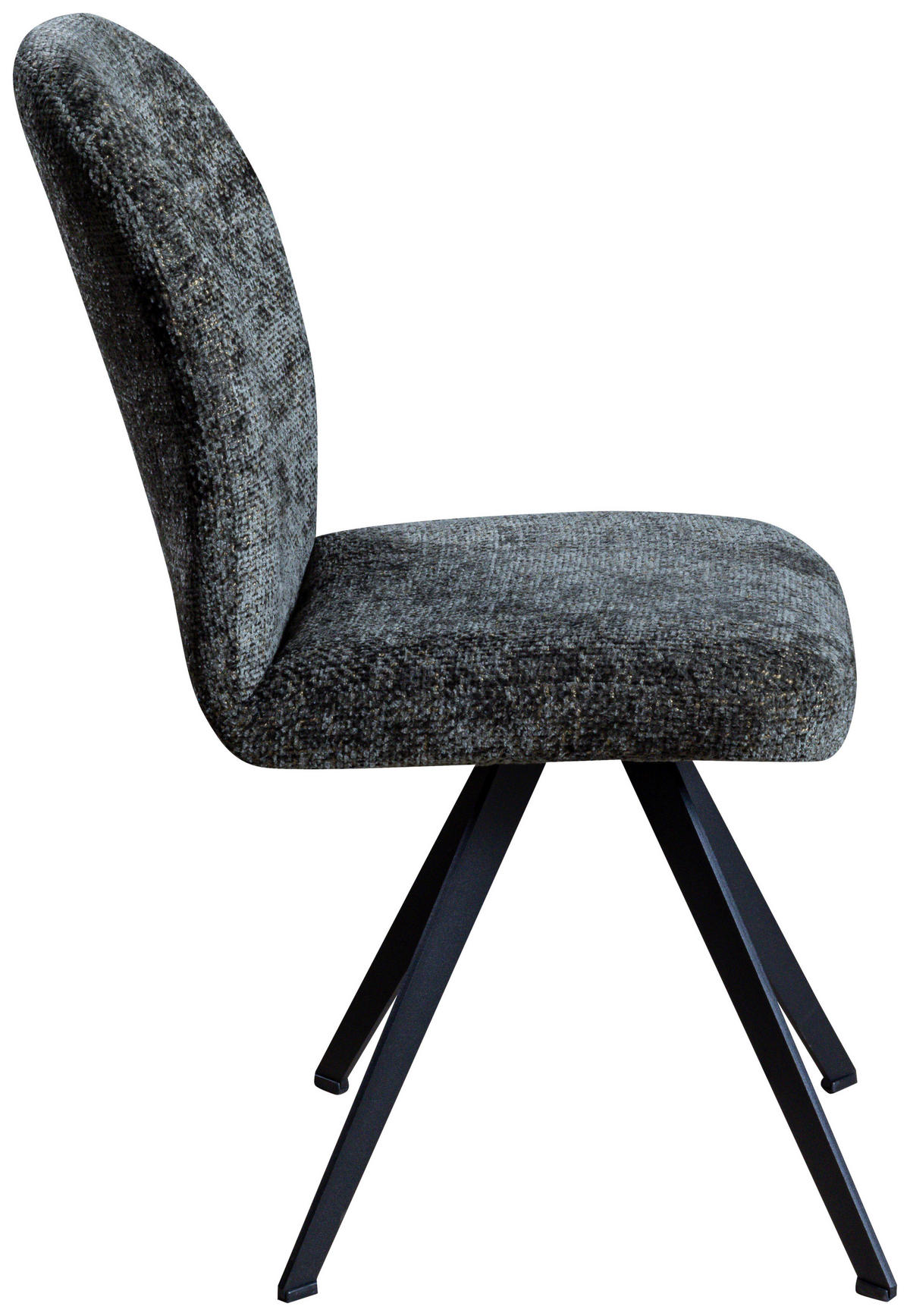STUHL - Schwarz/Grün, MODERN, Textil/Metall (47/91/61cm) - Livetastic