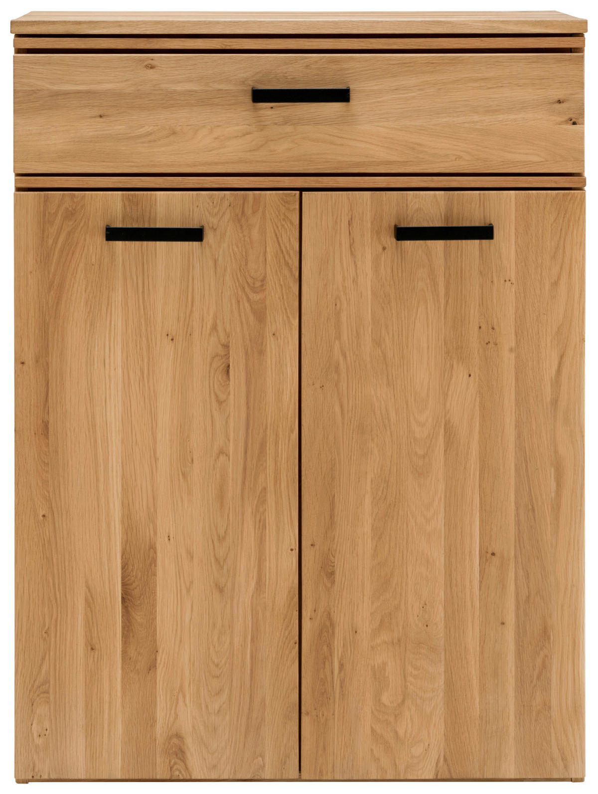 KOMMODE  in 80/89/39 cm  - Eichefarben/Schwarz, MODERN, Holz/Metall (80/89/39cm)