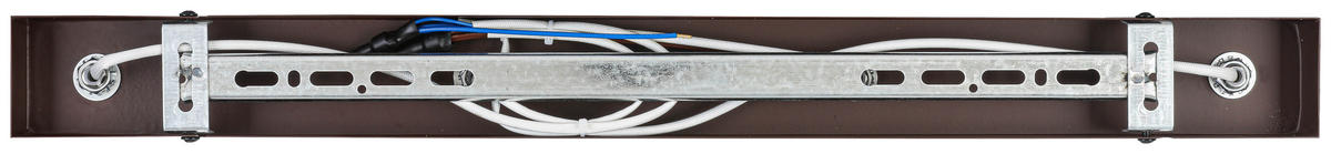 DECKENLEUCHTE 57/14,5/10,5 cm   - Chromfarben/Mokka, Trend, Kunststoff/Metall (57/14,5/10,5cm) - Novel