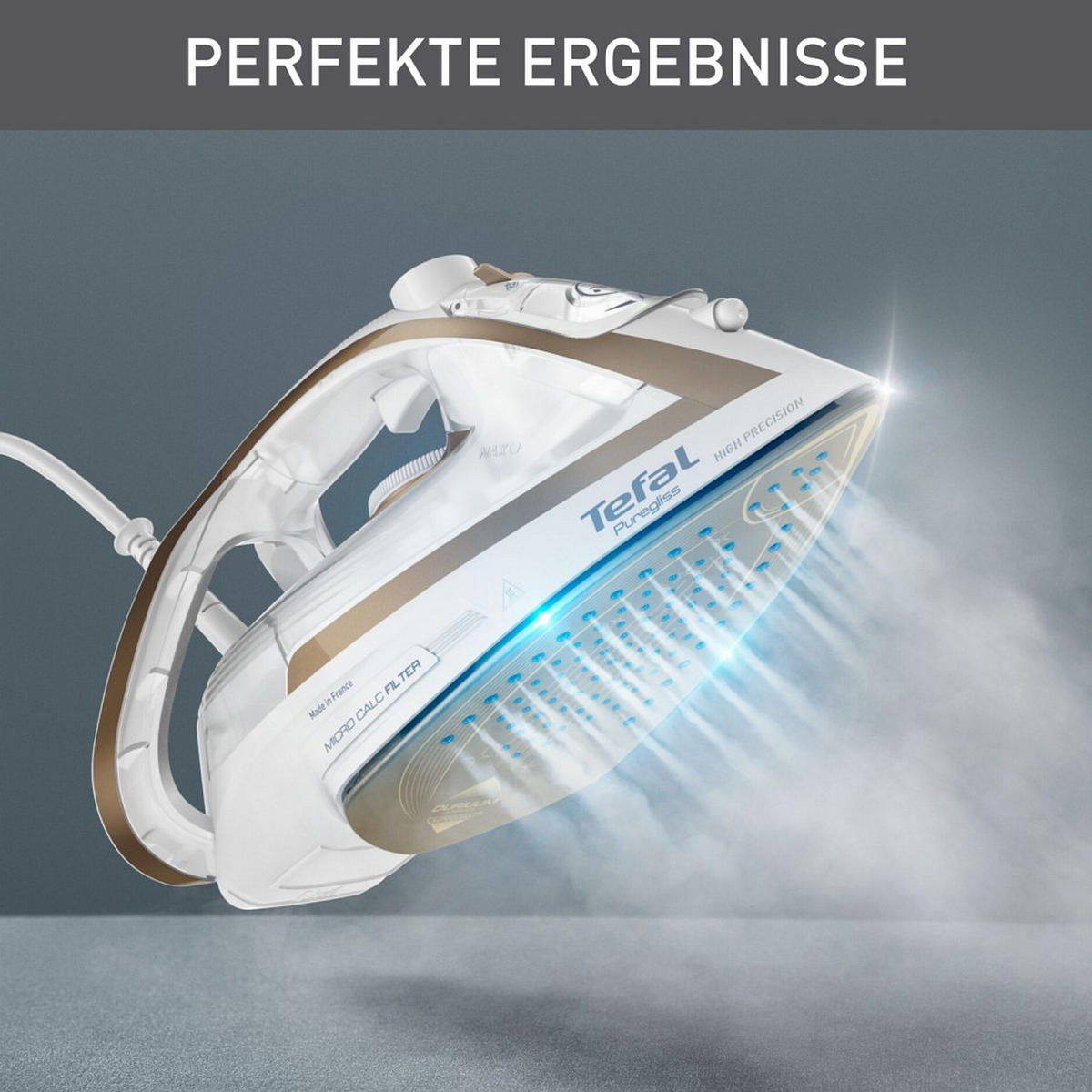 DAMPFBÜGELEISEN   - Weiß/Hellblau, Basics (34/14/18cm) - Tefal