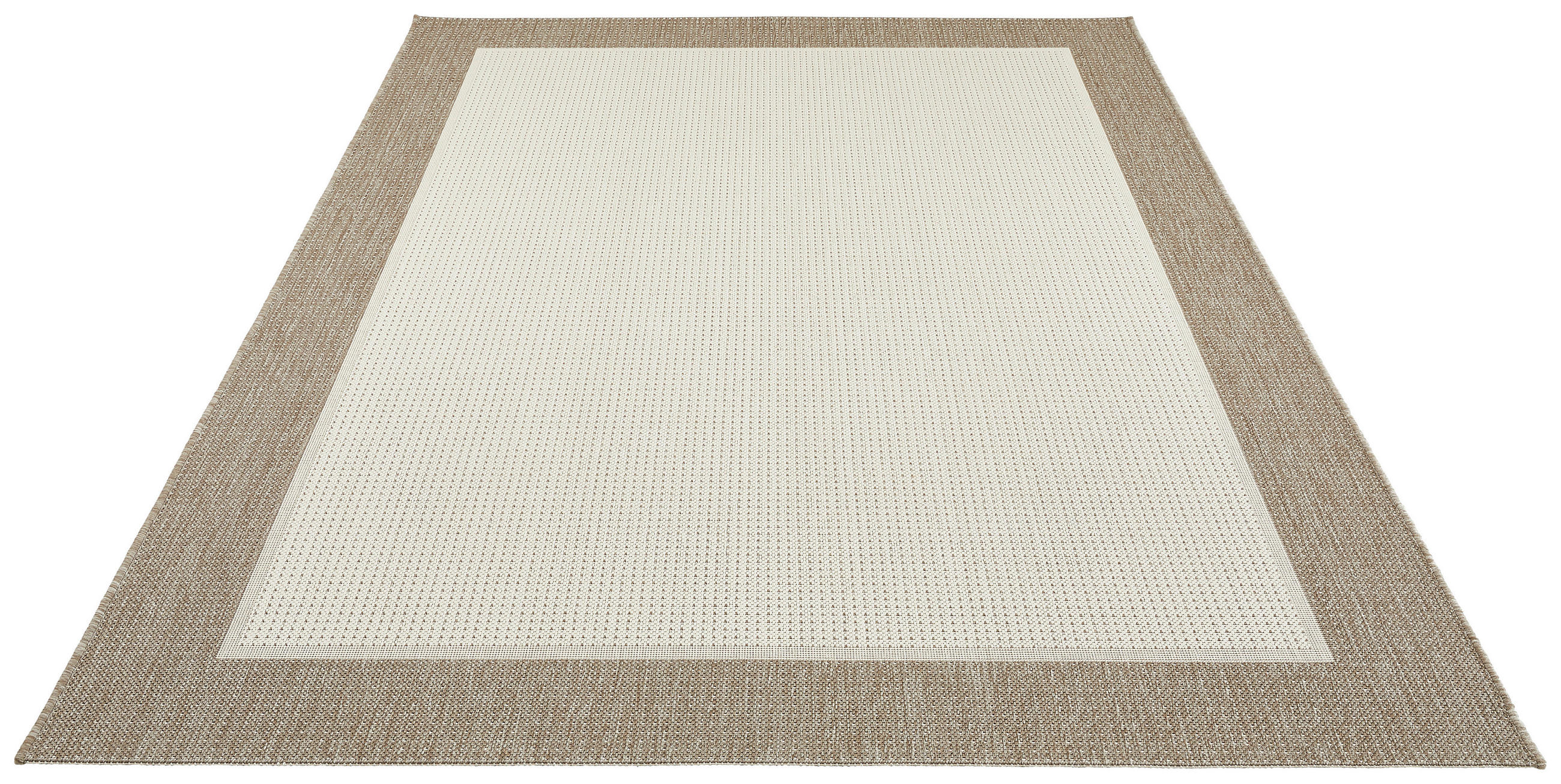 Thumbnail - Boxxx Outdoorteppich, Beige, Textil, Bordüre, rechteckig, 120x170 cm, Oeko-Tex® Standard 100, für Fußbodenheizung geeign...