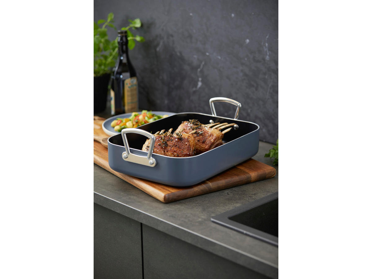 Ugnsgryta   - stålfärgad/pastellblå, Design, metall (26,74/7,6/35,5cm) - Tareq Taylor