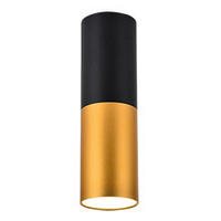 LED-DECKENLEUCHTE Tuba 5.8/5.8/20 cm   - Schwarz, Design, Metall (5.8/5.8/20cm)