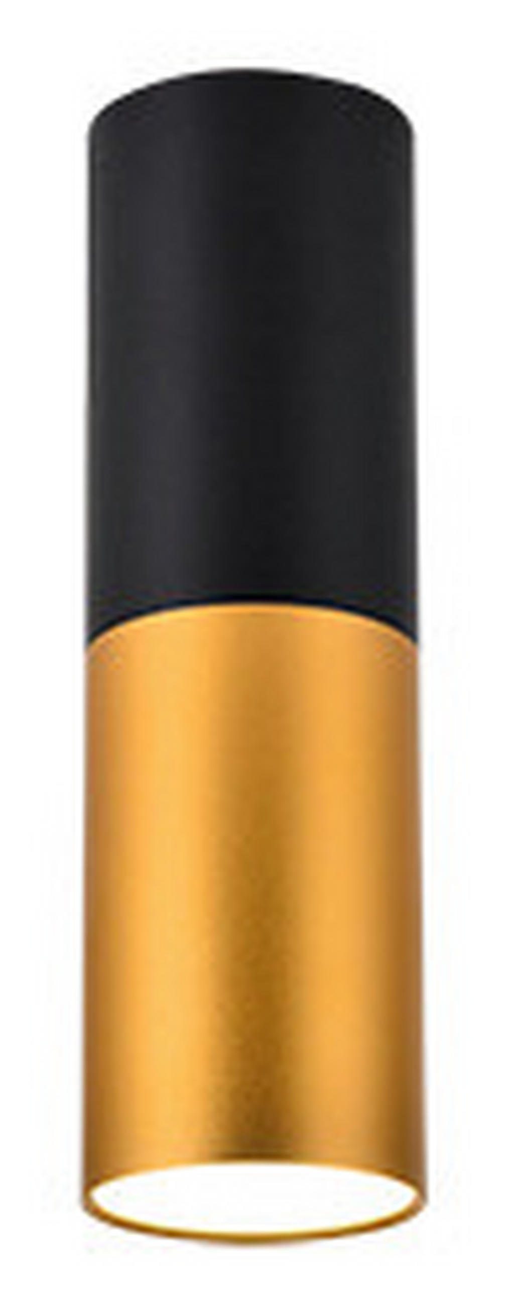 LED-DECKENLEUCHTE Tuba 5.8/5.8/20 cm   - Schwarz, Design, Metall (5.8/5.8/20cm)