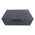 DEKOBOX    34/20/12,5 cm  - Schwarz, Design, Leder/Holzwerkstoff (34/20/12,5cm) - Ambia Home