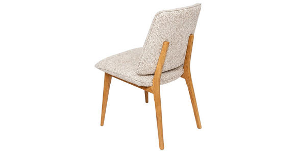 STUHL  Stoffauswahl Webstoff  Eichefarben, Beige  - Eichefarben/Beige, MODERN, Holz/Textil (48/89,5/60cm) - Carryhome