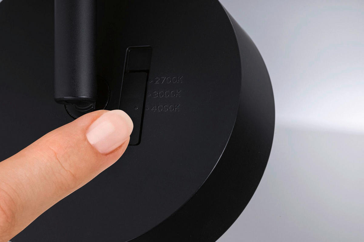 SCHIENENSYSTEM-STRAHLER URail 10/13,5 cm  - Schwarz, Basics, Kunststoff (10/13,5cm) - Paulmann