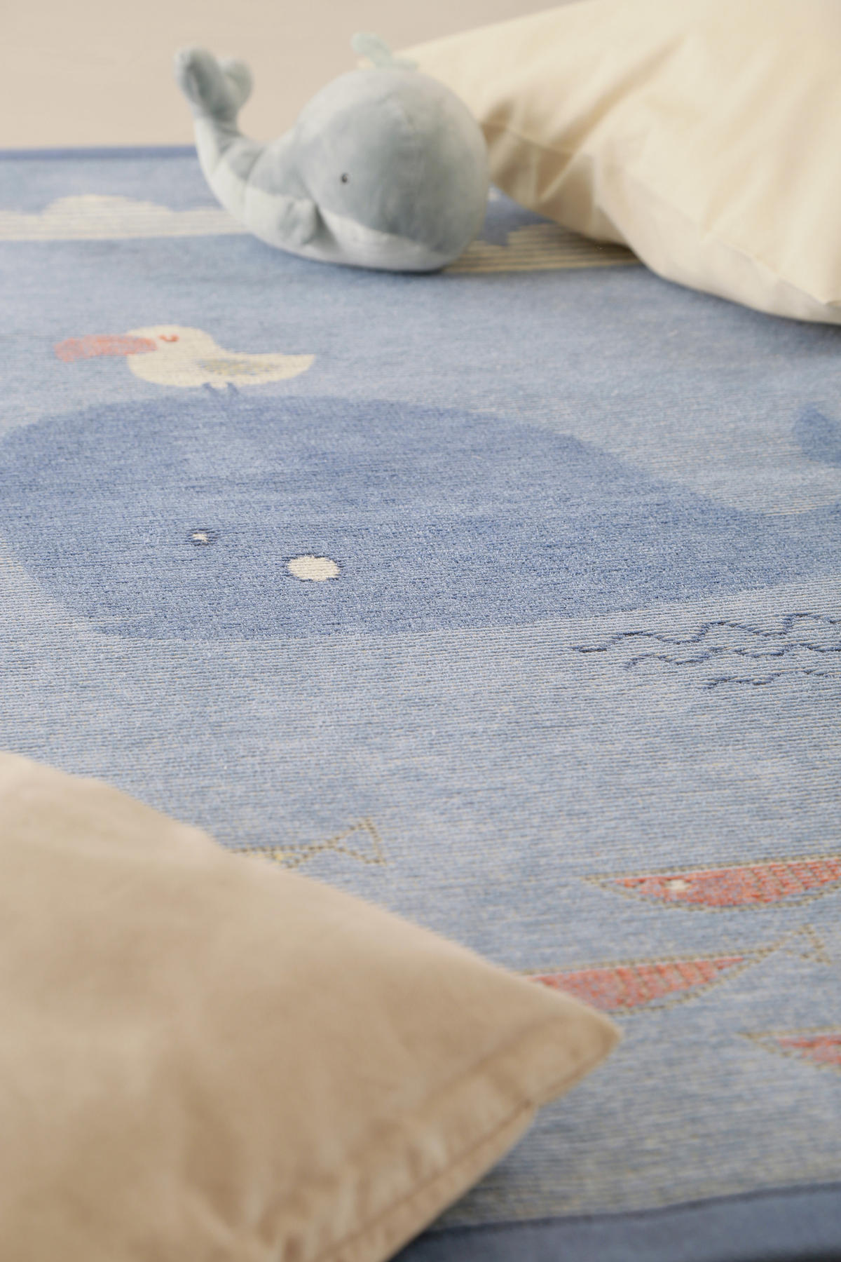 DETSKÝ KOBEREC - svetlomodrá/modrá, Trend, textil (100/160cm) - Esprit