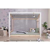 BODENBETT 90/200 cm Naturfarben, Weiss  - Weiss/Naturfarben, Modern, Holz/Textil (90/200cm) - MID.YOU