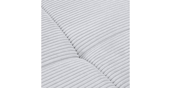 WOHNLANDSCHAFT  in Cord Grau  - Chromfarben/Grau, KONVENTIONELL, Kunststoff/Textil (180/376/180cm) - Carryhome