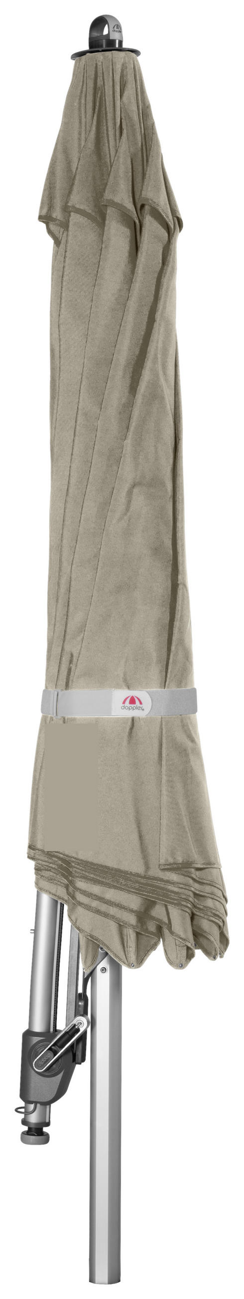 AMPELSCHIRM 350 cm Sandfarben  - Sandfarben/Silberfarben, Basics, Textil/Metall (350/350cm) - Doppler