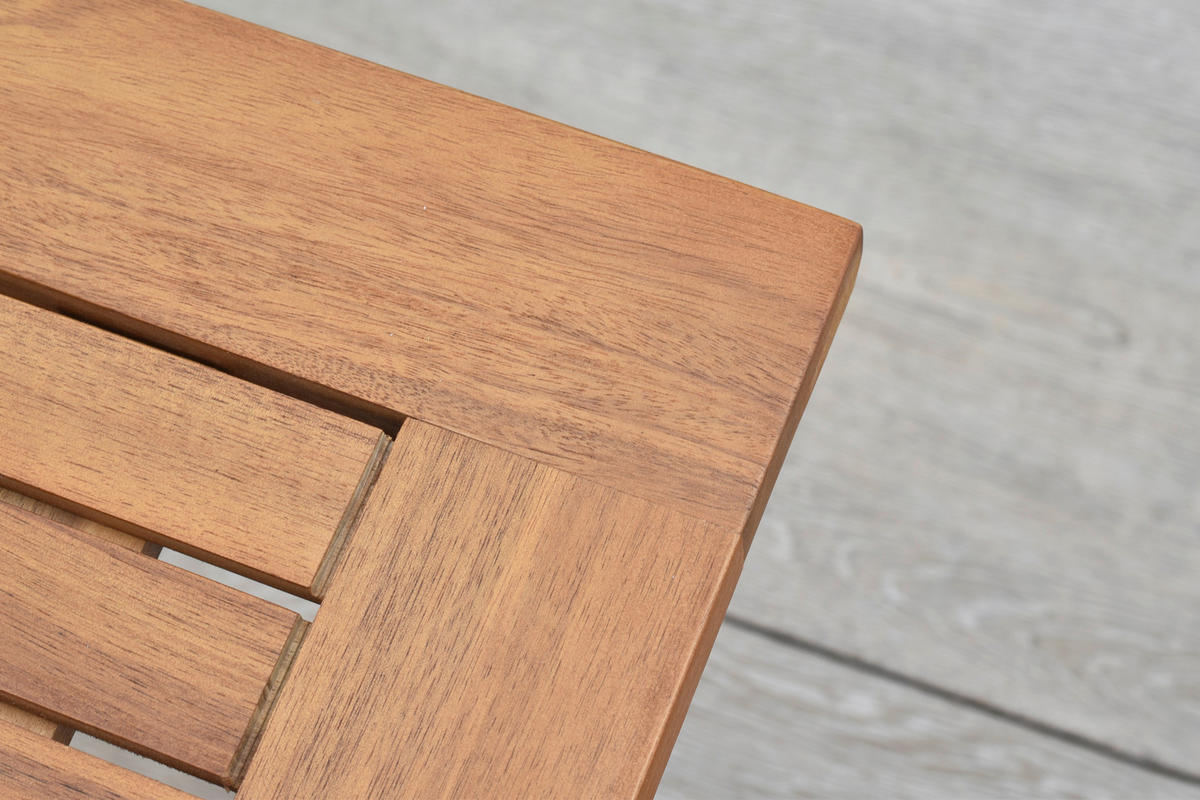 BALKONTISCH Holz Naturfarben  - Naturfarben, MODERN, Holz (70/70/65cm) - Gardenson