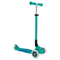 KINDERSCOOTER ELITE LIGHTS  - Türkis, Basics, Kunststoff (57.5/28/82.5cm) - GLOBBER