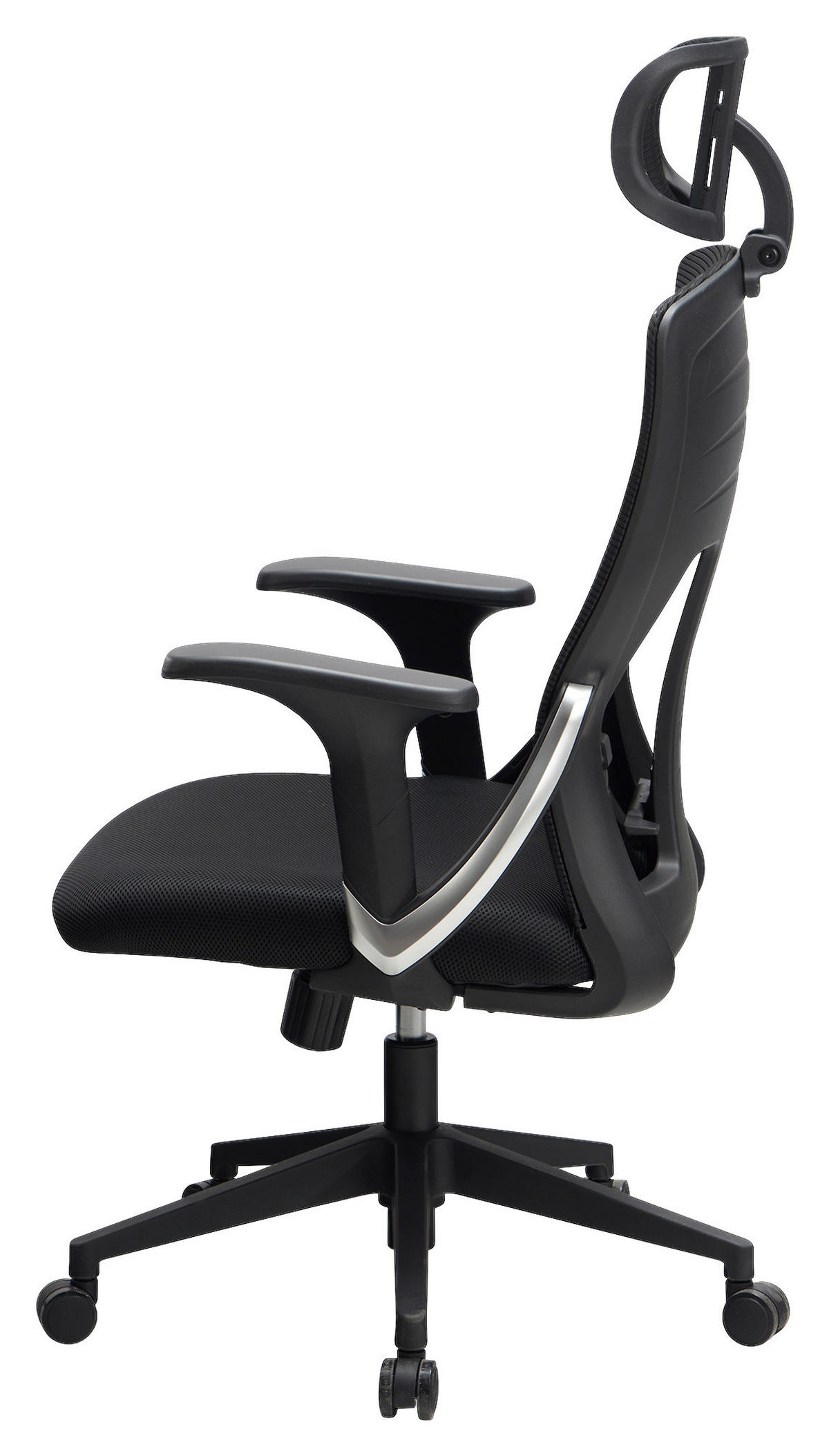 DREHSTUHL Schwarz  - Schwarz, Design, Kunststoff/Textil (65/123/65cm) - MID.YOU