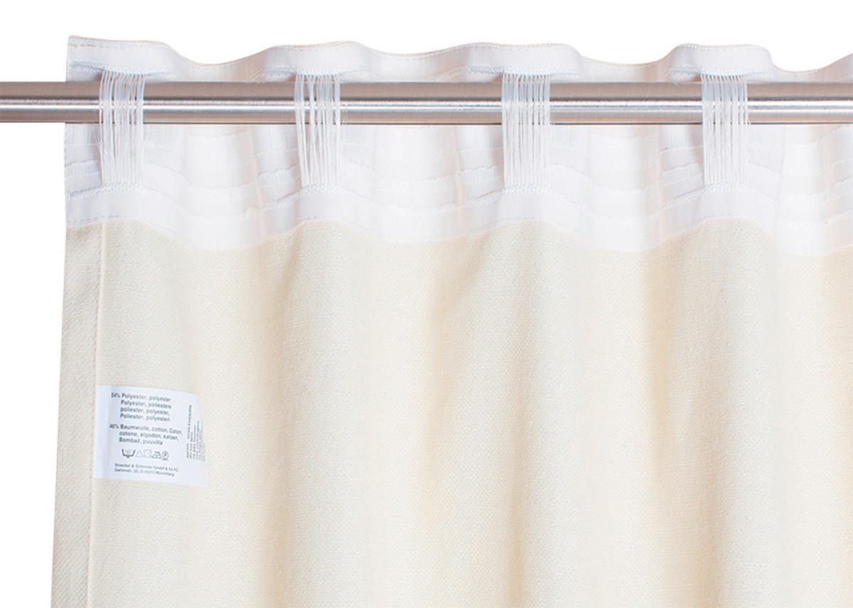 FERTIGVORHANG  blickdicht  130/250 cm   - Creme, Basics, Textil (130/250cm) - Schöner Wohnen