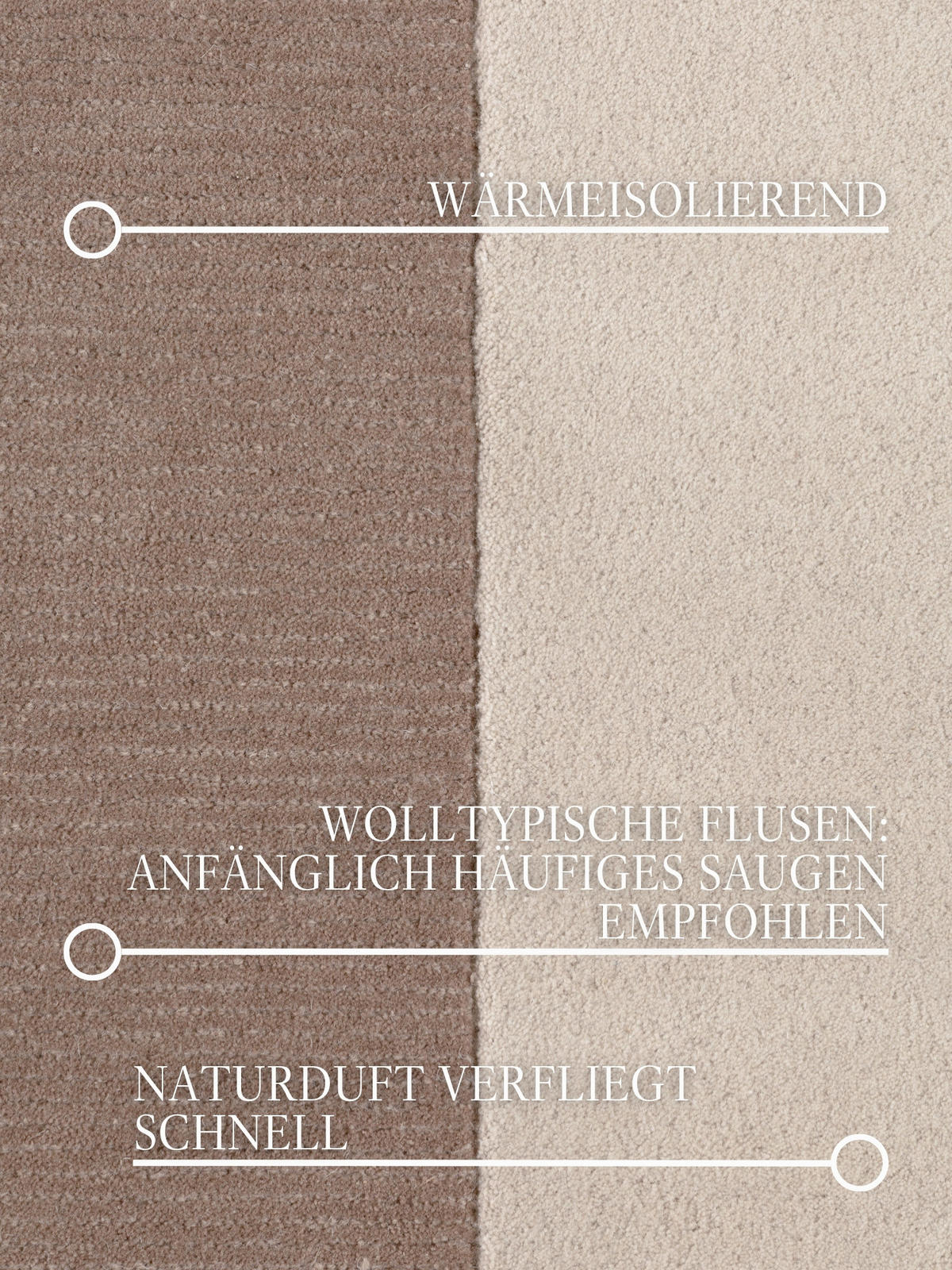 WOLLTEPPICH Wohnzimmer 160/230 cm Kollektion 1888 Karola Braun, Creme rechteckig  - Creme/Braun, Basics, Textil (160/230cm) - Villeroy & Boch