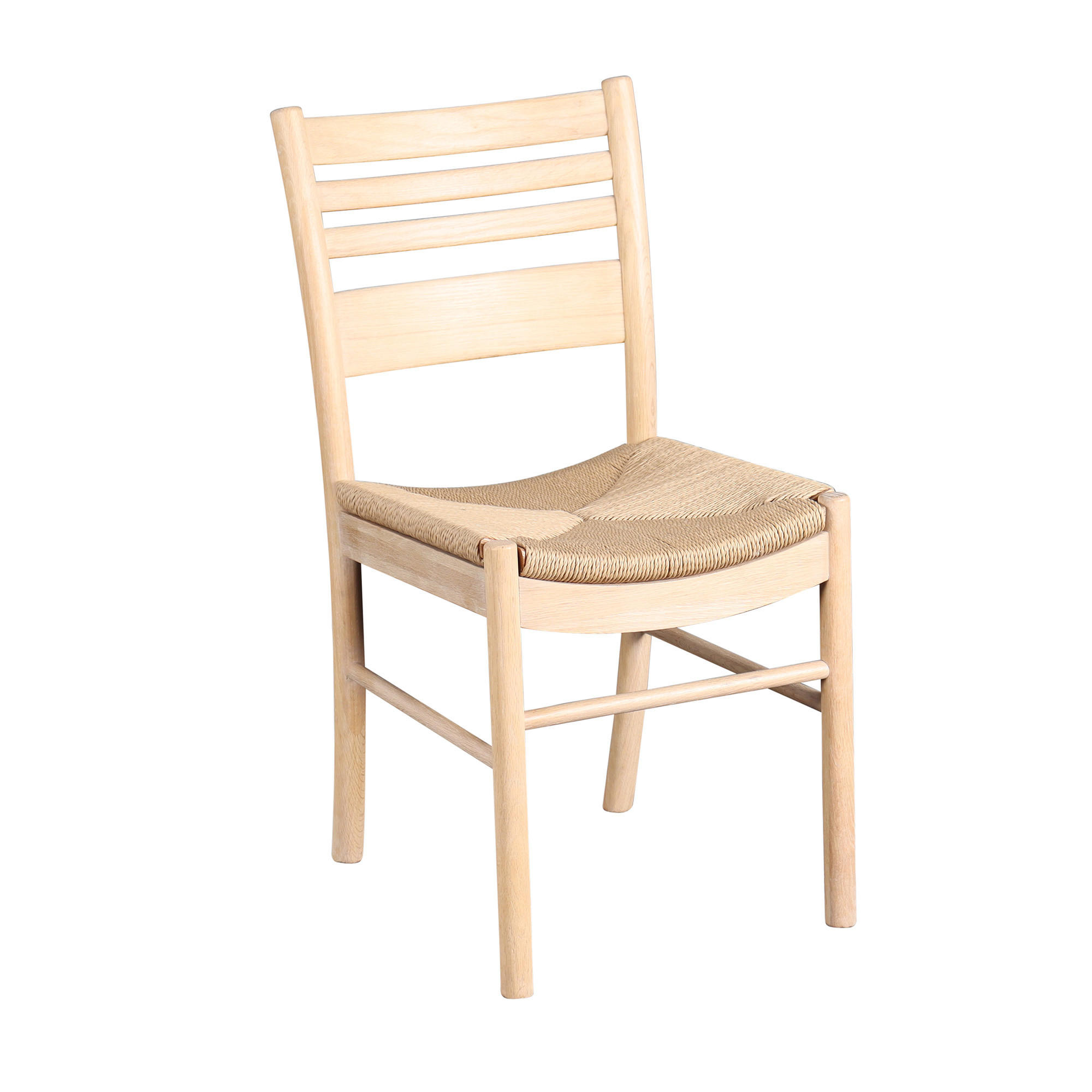 STOL  - ek Bianco/naturfärgad, Modern, trä (43/85/53cm) - Niels Andersson