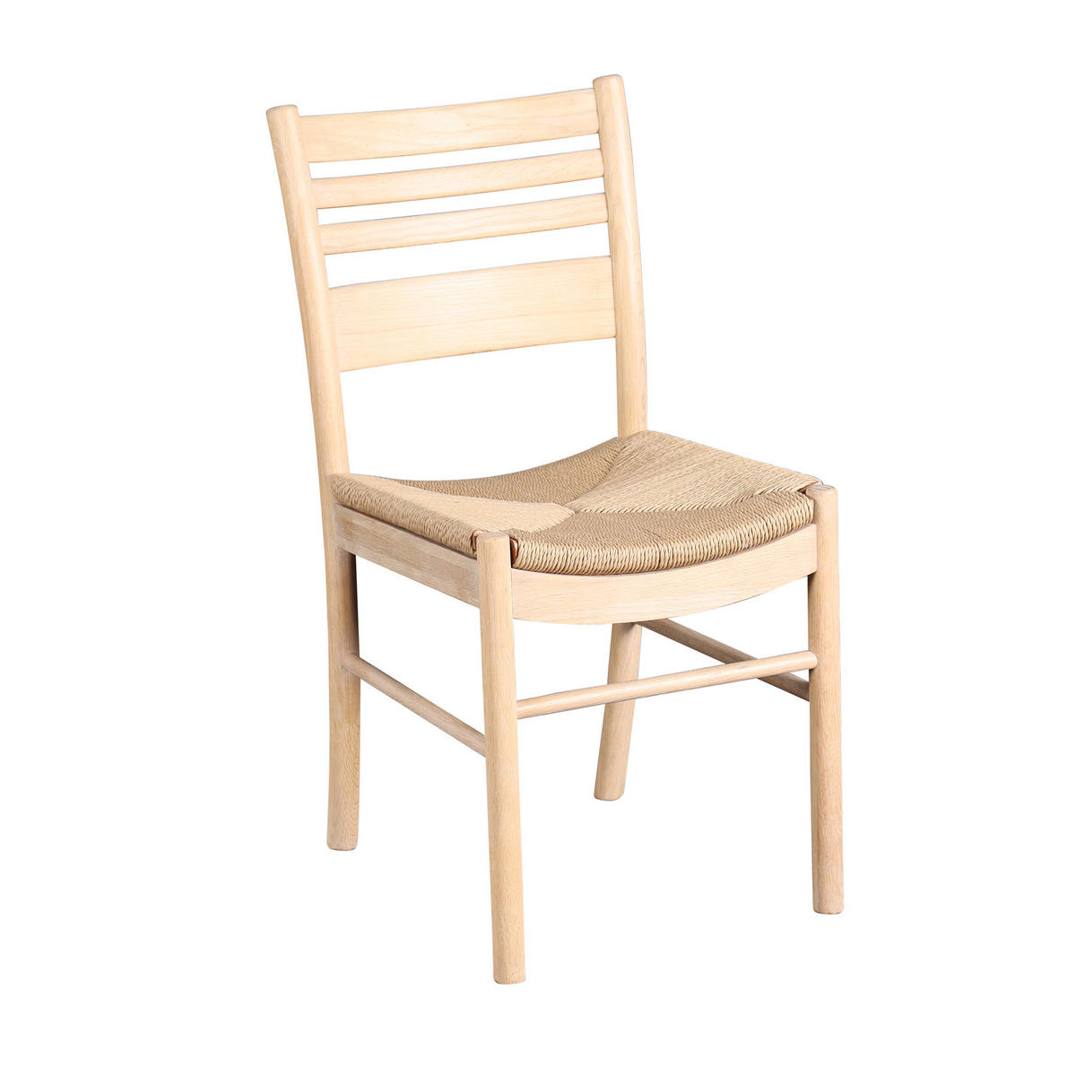 STOL  - ek Bianco/naturfärgad, Modern, trä (43/85/53cm) - Niels Andersson