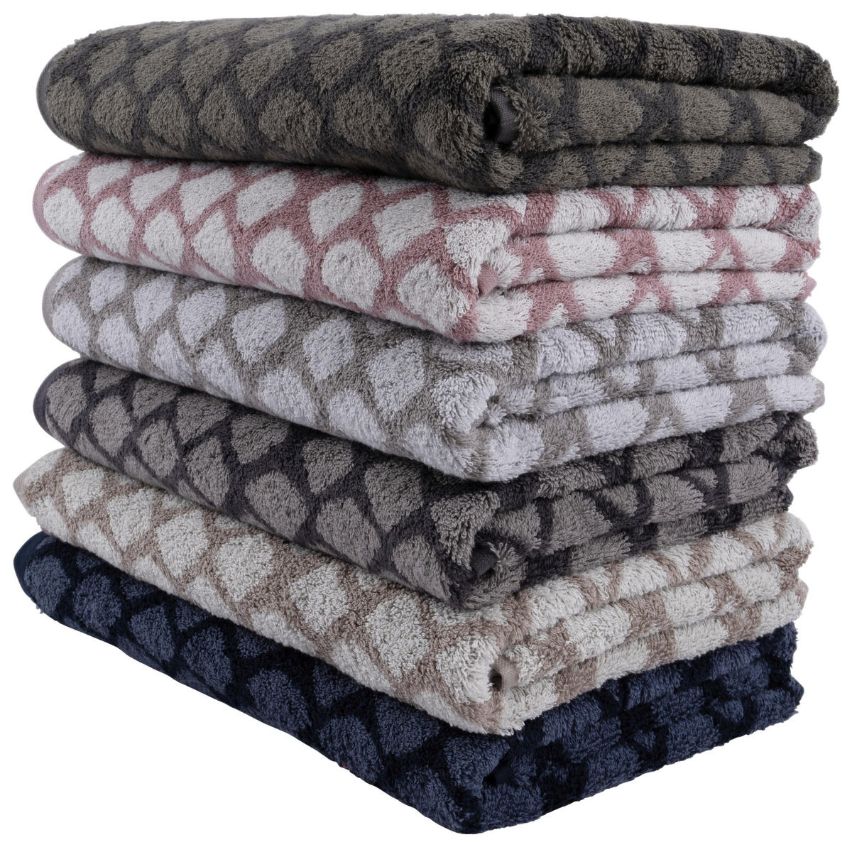 HANDTUCH SNAKO Grün, Dunkelgrün  - Dunkelgrün/Grün, Design, Textil (50/100cm) - Dieter Knoll