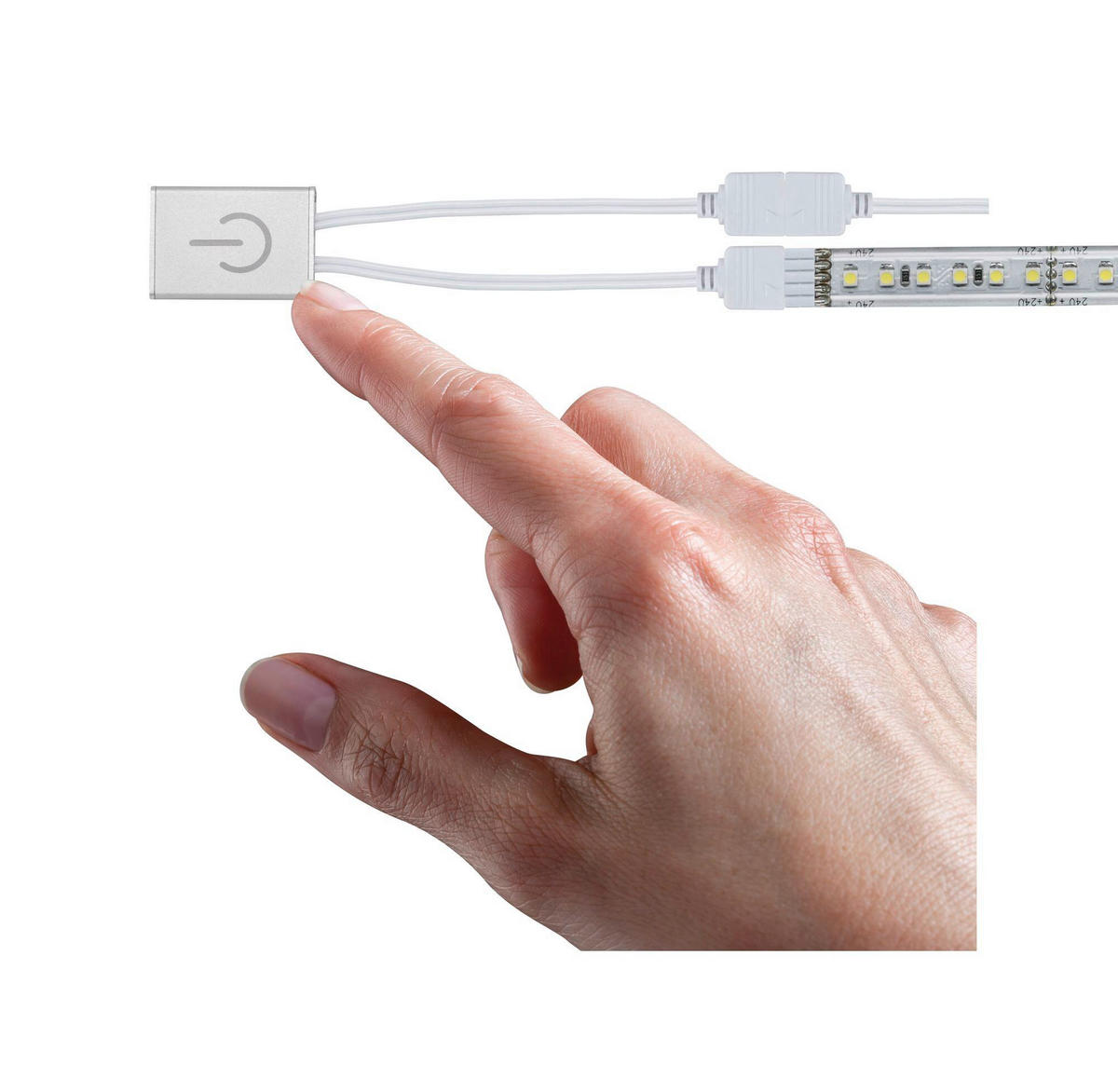 LED-STRIP  70975  - Silberfarben, Basics, Metall (4,3/0,85cm) - Paulmann
