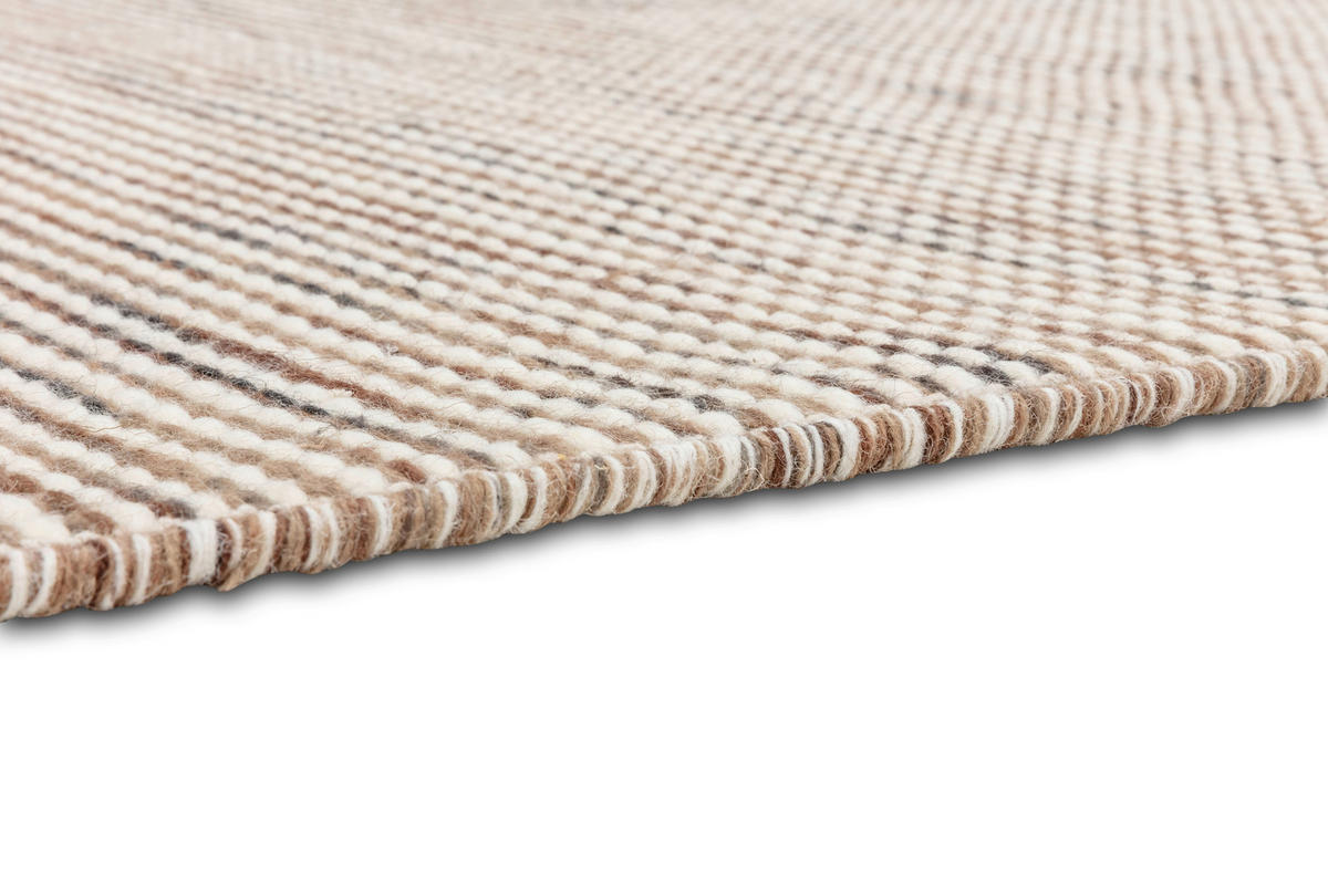 HANDWEBTEPPICH  Wohnzimmer 140/200 cm Arina Braun rechteckig  - Braun, Basics, Textil (140/200cm) - Schöner Wohnen