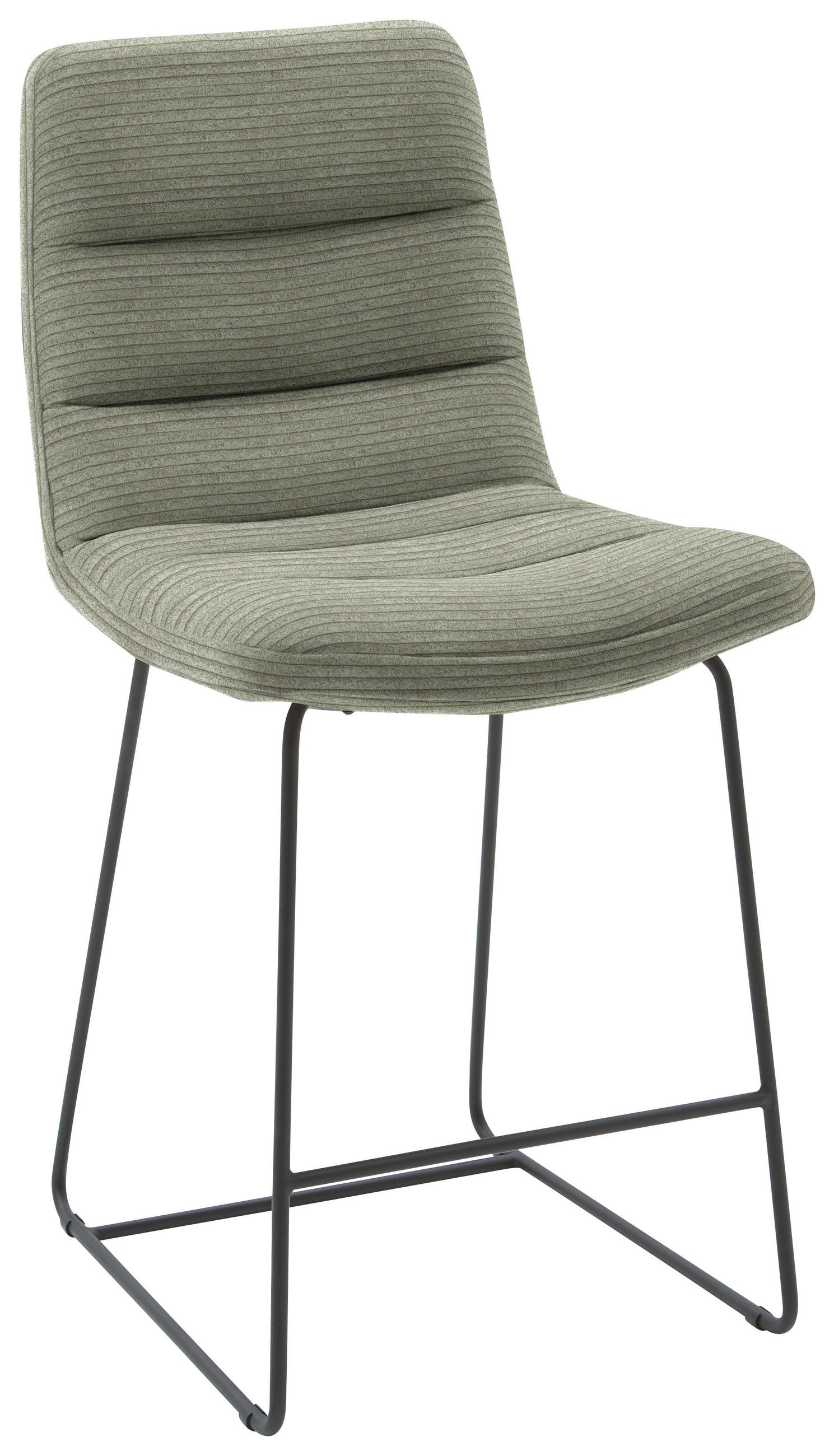 TRESENSTUHL in Graugrün  - Schwarz/Graugrün, Design, Textil/Metall (52/106/66cm) - Dieter Knoll
