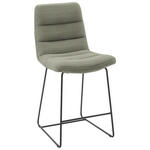 TRESENSTUHL in Graugrün  - Schwarz/Graugrün, Design, Textil/Metall (52/106/66cm) - Dieter Knoll