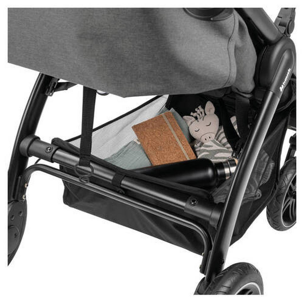 BUGGY Uptown  - Schwarz/Grau, Basics, Kunststoff/Textil (59.5/107/85cm) - Hauck