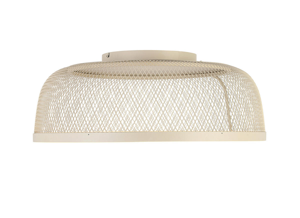 LED-DECKENLEUCHTE 50 W  60,5/23,5 cm    - Sandfarben, Design, Kunststoff/Metall (60,5/23,5cm) - Novel