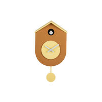 WANDUHR   - Hellgelb, Basics, Kunststoff (17,5/9/33cm) - Karlsson