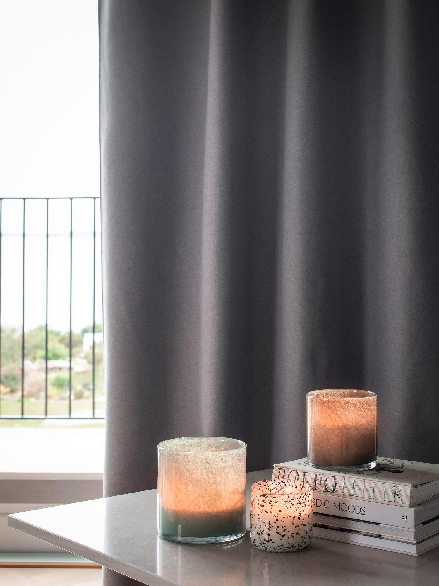 VERDUNKELUNGSVORHANG - Grau, Basics, Textil (140/270cm) - Svanefors