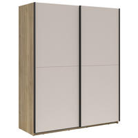 SCHIEBETÜRENSCHRANK 170/210/64,3 cm Eichefarben, Kaschmir  - Kaschmir/Eichefarben, Basics, Holzwerkstoff/Kunststoff (170/210/64,3cm) - Milino
