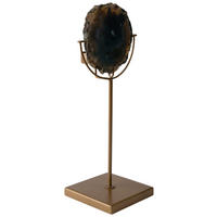 KERZENHALTER - Bronzefarben/Grün, Basics, Stein/Metall (10/10/30cm) - Dutchbone