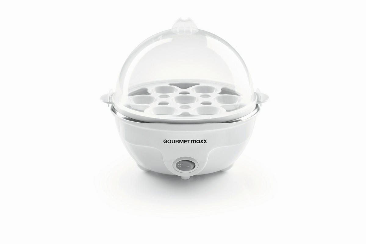 EIERKOCHER GOURMETmaxx  - Weiß, Basics, Kunststoff (16,6/16,6/17cm) - GOURMETMAXX
