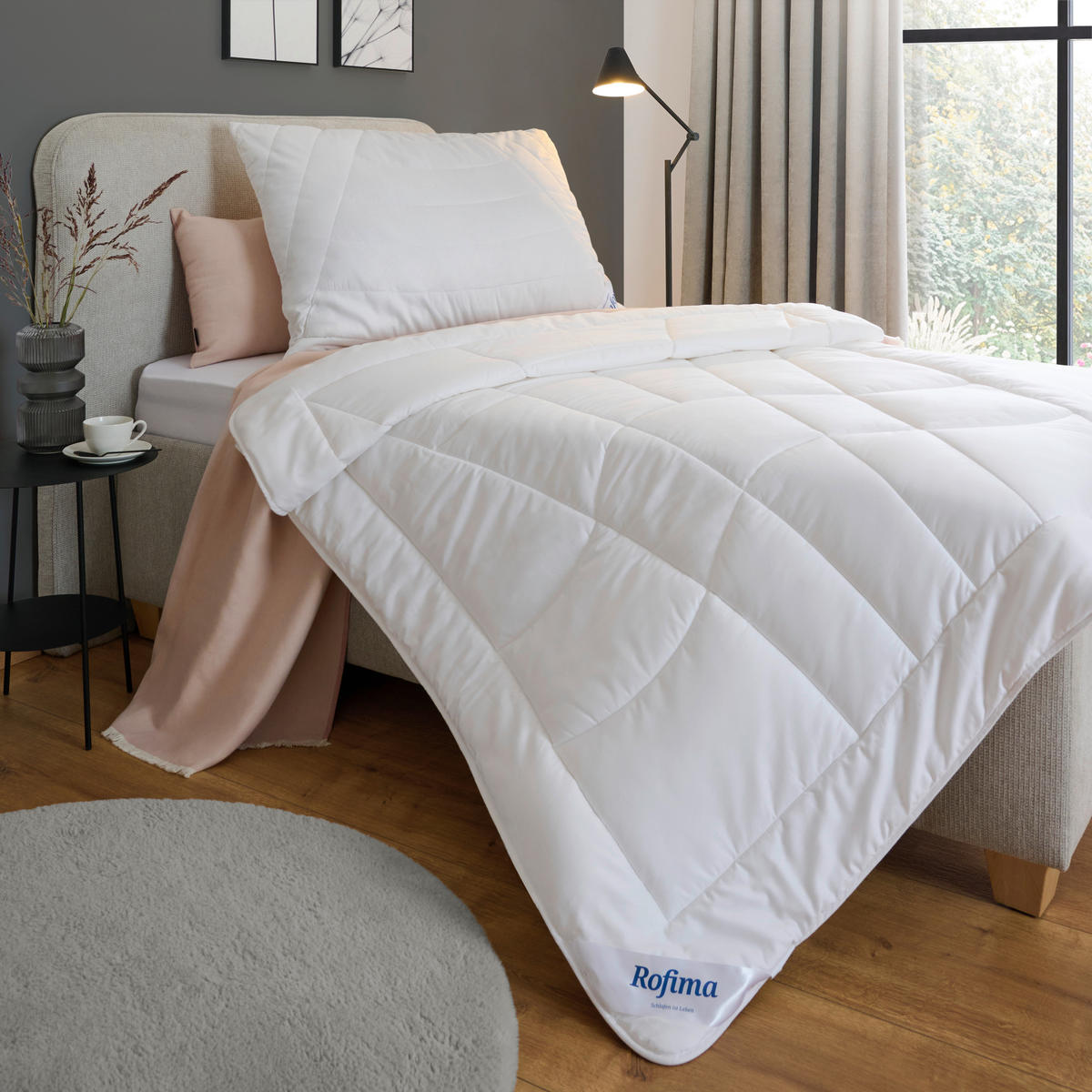 GANZJAHRESDECKE 140/200 cm Bambus Balance  - Weiß, Basics, Naturmaterialien/Textil (140/200cm) - Rofima