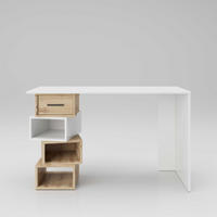 SCHREIBTISCH 120/75/55 cm  in Weiß, Eiche Artisan  - Eiche Artisan/Weiß, MODERN, Holz/Metall (120/75/55cm) - MID.YOU