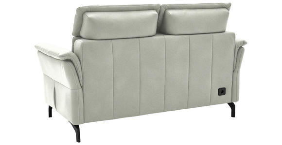 2-SITZER-SOFA in Mikrofaser Hellgrau  - Hellgrau/Schwarz, KONVENTIONELL, Textil/Metall (178/103/95cm) - Dieter Knoll