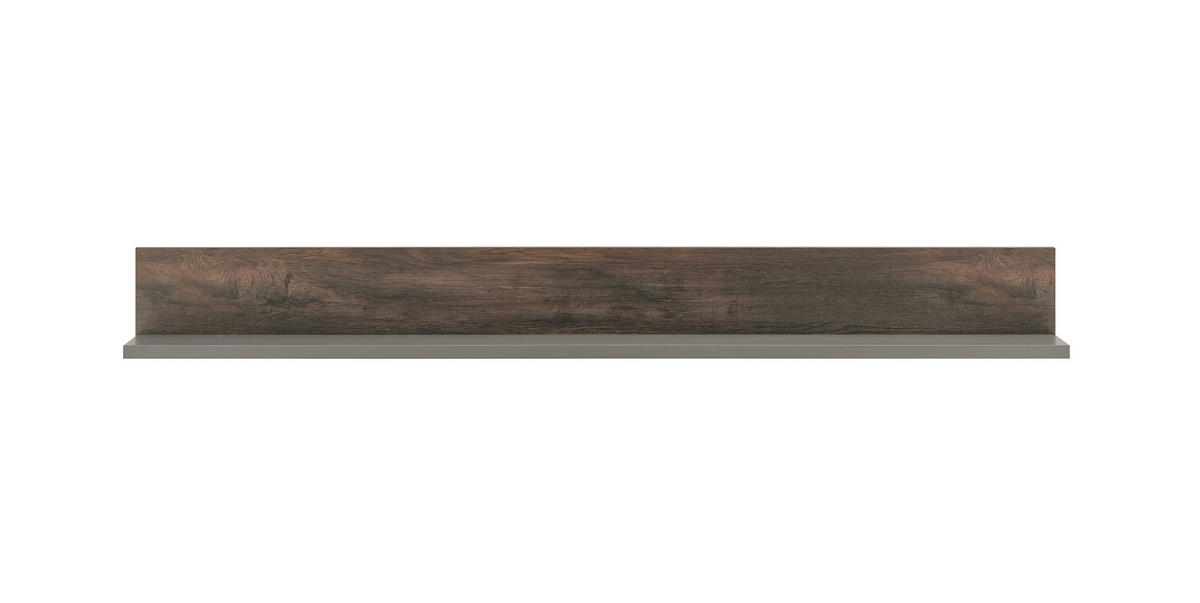 WANDBOARD Anthrazit, Eichefarben  - Eichefarben/Anthrazit, Design, Holzwerkstoff (152/17/20cm) - MID.YOU