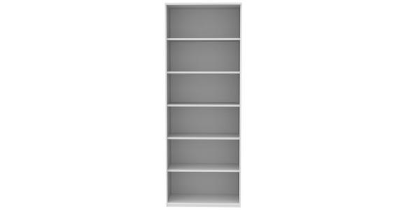 AKTENREGAL Weiß - Weiß, KONVENTIONELL, Holzwerkstoff (80/217,4/43cm) - Moderano
