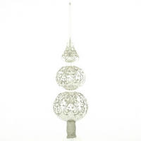 CHRISTBAUMSPITZE  - Silberfarben, LIFESTYLE, Glas (33cm) - X-Mas