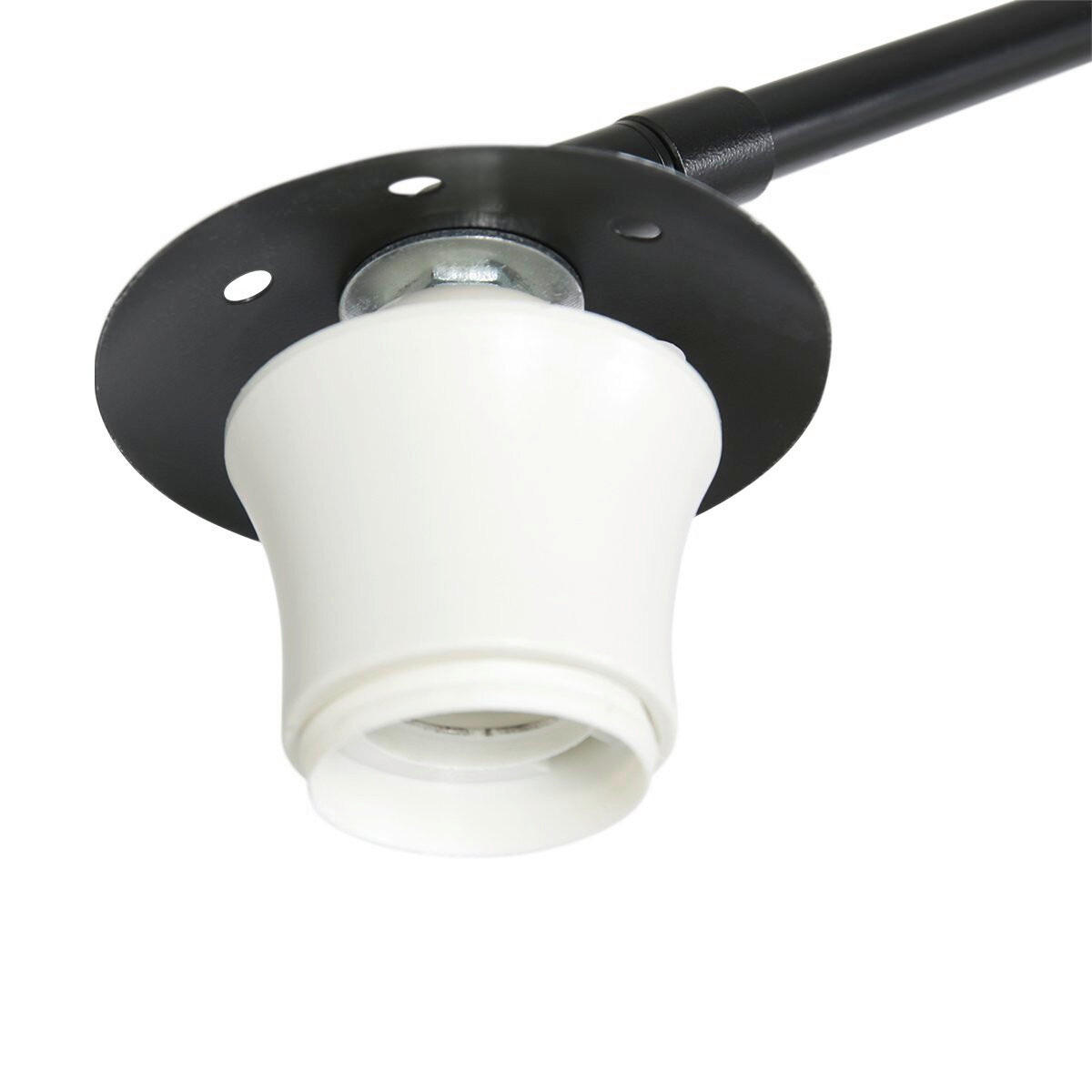 STEHLEUCHTE SPARKLED LIGHT 50/240/230 cm  - Schwarz/Grau, Trend, Kunststoff/Metall (50/240/230cm)