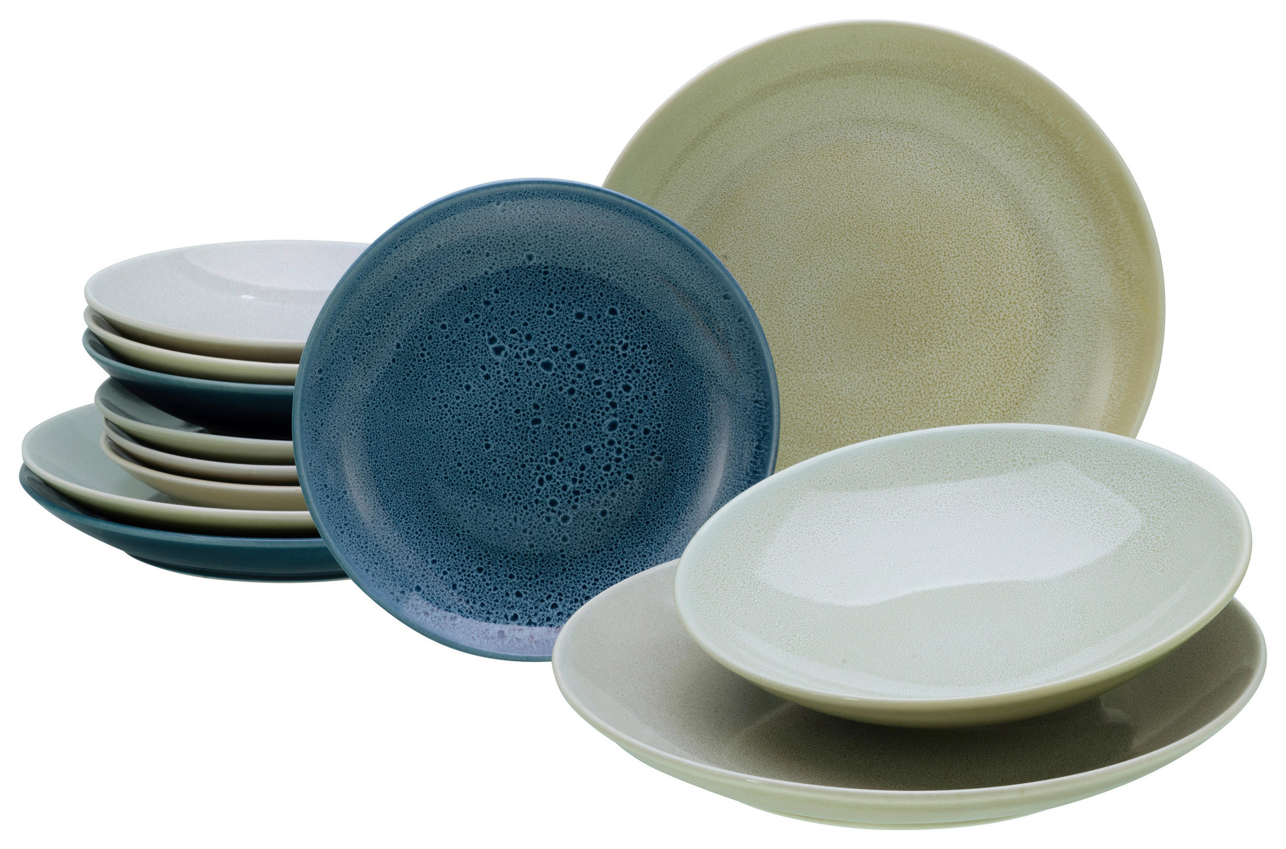 TAFELSERVICE Multicolor 12-teilig  - Multicolor, Basics, Keramik - Creatable