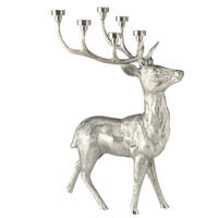 TEELICHTHALTER  - Silberfarben, Design, Metall (53/72/34cm) - Boltze Home