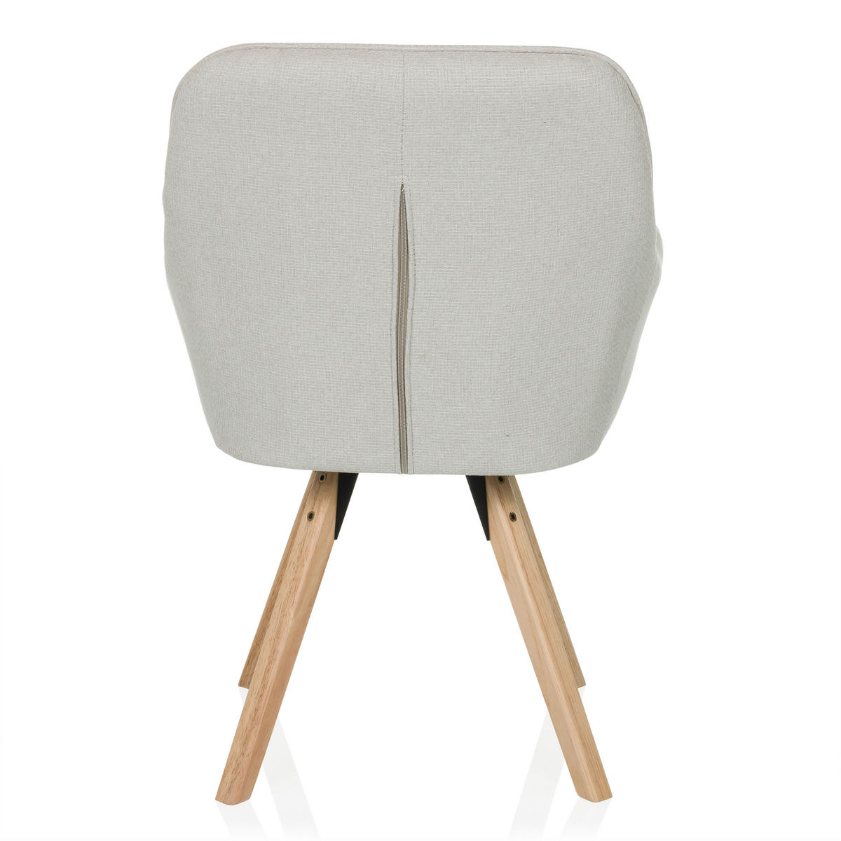 ARMLEHNSTUHL   Flachgewebe  Creme  - Buchefarben/Creme, MODERN, Holz/Textil (56/84/62cm) - MID.YOU