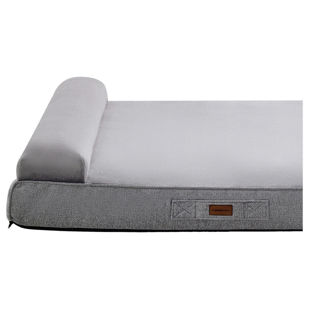 Thumbnail - Yatas Hundebett, Grau, Textil, Füllung: Polyester, Polyurethan (Pur), rechteckig, 78x60 cm, Made in Turkey, Bezug abnehm...